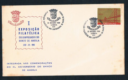 1966 - Portugal - I Philatelic Exhibition Of The Employees Of Angola Bank - 22 - X - 66 - FDC