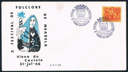 FDC - 1966 - Portugal - Viana Do Castelo - X Meadela Folklore Festival - FDC