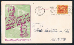 FDC - 1953 - Lisbon - Alcoentre - Centenary Of The Ministry Of Public Works - FDC