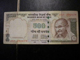 BILLET 500 RUPEES  NEUF** VOIR SCAN - Indien