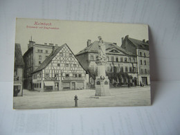 KULMBACH Kulmbach Culembach ALLEMAGNE BAVIERE HOLZMARKT MIT SIEGFRIEDSAULE CPA - Kulmbach