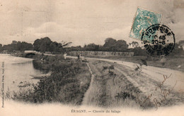 Eragny (Seine-et-Oise) Chemin Du Halage - Edition Lucien Paris - Carte Dos Simple - Eragny