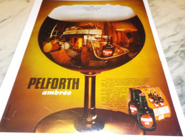 Delcampe - ANCIENNE PUBLICITE FACON DE BOIRE LA VIE BIERE PELFORTH  1970 - Alcools