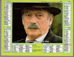 CALENDRIER GF 1988 - Film Yves Montand Emmanuelle Béart, Imprimeur Oller (calendrier Double) - Grand Format : 1981-90