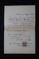 ITALIE - Fiscal Sur Document De Modéna En 1902 - L 94122 - Revenue Stamps