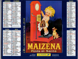 CALENDRIER GF 2006 - Publicité Maizena Et Chocolat Besnier 72 Le Mans, Imprimeur Oller (calendrier Double) - Grand Format : 2001-...