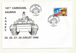 CACHET 147° CARROUSSEL SAUMUR EAABC  24/07/1996. - Militares