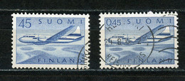 FINLANDE : AVION N° Yvert PA 6+8 Obli. - Used Stamps