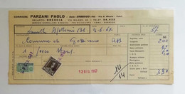 Cedola Trasporto Pacchi In Concessione, Affrancata Con L.70 09/06/1967 - Pacchi In Concessione