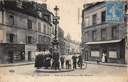 94-VILLEJUIF- PLACE DE LA FONTAINE ET RUE MOUTIER - Villejuif