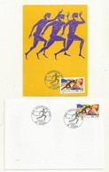 CACHET FDC JO D'ETE   LETTRE + CARTE  03/04/1992. - Temporary Postmarks