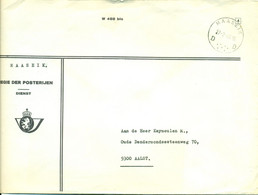 Dienstbrief Postkantoor Maaseik 27-2-80 - Puntstempels