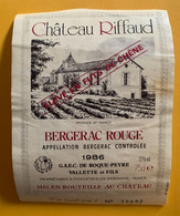 19207 - Château Riffaud 1986 Bergerac Rouge - Bergerac