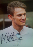 Marco Wittmann ( German Race Car Driver For BMW ) - Handtekening