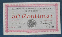 Chambre De Commerce De BESANCON -  50 Centimes - Pirot N° 1 - Chambre De Commerce