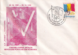 A2641 - Cinstea Eroilor Revolutiei Populare Din Romania 1989, Constanta 1990 Romania - Brieven En Documenten