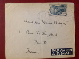 Douala Pour Paris Par Avion - Cartas & Documentos