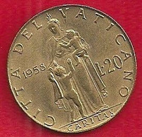 VATICAN 20 LIRE - 1958 - Vaticano (Ciudad Del)