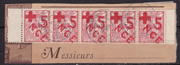 CF-NC-03 – FRENCH COLONIES – NEW CALEDONIA – 1915 – Y&T # 110(x5) USED - Oblitérés