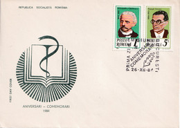 A2647 - Aniversari-Comemorari 1984,  Bucuresti 1984 Republica Socialista Romana, 3 Covers FDC - FDC