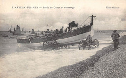 80-CAYEUX-SORTIE DU CANOT DE SAUVETAGE - Cayeux Sur Mer