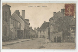 58 Nièvre Magny Cours La Place Hotel Du Lion D'or Cachet 1921 Ed Wayer , Prémery - Autres & Non Classés