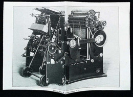 ► MACHINE  ROTATIVE - Presse "F.L. Et SOMUA " à  Edition Livre (recto Verso) Début XXe Coupure De Presse (Encadré Photo) - Macchine