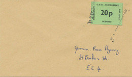 GB STRIKE POST 1971 Strike Post FDC Of Emergency Post 1971 G.P.O. Authorised - Storia Postale