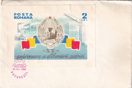 A2686- A XX-a Aniversare A Eliberarii Patriei Noastre, Republica Populara Romania Stamp Bucuresti 1964 - Brieven En Documenten