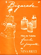 PUB PARFUM   ( BIGARRADE ) De " NINA RICCI " 1973 ( 1a ) - Unclassified