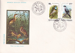 A2692-  Pasari Din Delta Dunarii, Republica Socialista Romania Bucuresti 1983  3 Covers First Day Cover - Storks & Long-legged Wading Birds