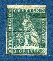 ⭐ Italie - Toscane - YT N° 13 * - Bleu Vert - Neuf Avec Charnière - 1857 ⭐ - Toscana