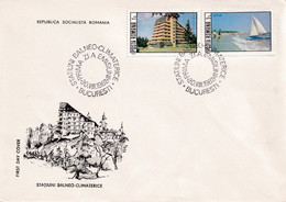 A2703- Statiuni Balneo-climaterice, Republica Socialista Romania, Bucuresti 1982 2 Covers FDC - FDC