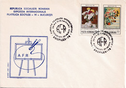 A2704- Expozitia Internationala Filatelica Socfilex '79, Republica Socialista Romania, Bucuresti 1979 2 Covers FDC - FDC