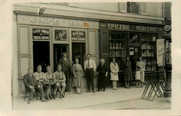 Le Mans * Carte Photo * Café Restaurant A L'Arrêt Des Tramways Electriques L. HULIN 195 Avenue Rubillard * Commerce - Le Mans