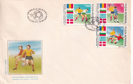 A2715 - Preliminariile Campionatului Mondial De Fotbal Italia '90,  Bucuresti 1990 Romania 2 Covers FDC - FDC