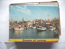 Nederland Holland Pays Bas Lemmer Met Boten In De Haven - Lemmer