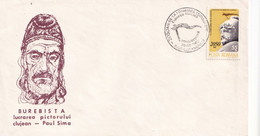 A2721 - Burebista - Lucrarea Pictorului Paul Sima, Expozitia Filatelica , Stamp On Cover Cluj-Napoca 1980 Romania - Covers & Documents