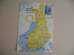 Carte Maximum  Finlande - Suomi Finland   1955  - Carte - Maximumkarten (MC)