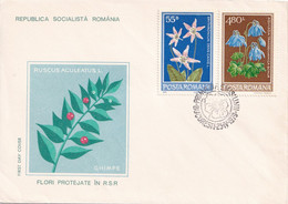 A2740 - Flori Protejate In R.S.R,  Republica Socialista Romania, Prima Zi De Emisiune Bucuresti 1979 3 Covers FDC - Autres & Non Classés