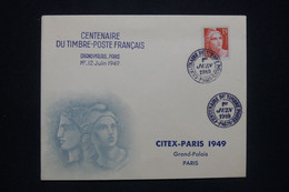 FRANCE - Enveloppe FDC En 1949 - Centenaire Du Timbre Français - L 94244 - ....-1949