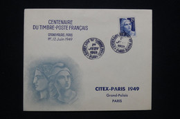 FRANCE - Enveloppe FDC En 1949 - Centenaire Du Timbre Français - L 94245 - ....-1949