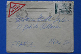 P8 MAROC TRES BELLE LETTRE 1940 PAR AVION CASABLANCA POUR PARIS FRANCE +AFFRANCH PLAISANT - Storia Postale