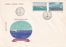 A2745 - Nave Maritime - Arges,Petrolier, Republica Socialista Romania, Constanta 1979  3 Covers FDC - FDC
