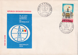 A2748 - Al 10-lea Congres Mondial Al Petrolului, Republica Socialista Romania, Bucuresti 1979 FDC - FDC