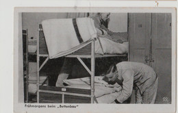 CPSM/ PROPAGANDE Wehrmacht Allemande, Réveil à 5 Heures Du Matin, Soldats, Lits Superposés NON CIRCULEE /N°5420 - Weltkrieg 1939-45