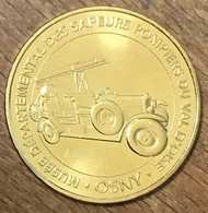 95 OSNY MUSÉE DES SAPEURS POMPIERS MDP 2018 MÉDAILLE SOUVENIR MONNAIE DE PARIS JETON TOURISTIQUE TOKENS MEDALS COINS - 2018