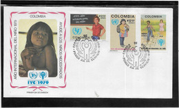 Thème Enfance - Année Internationale De L'Enfance 1979 - Colombie - Enveloppe - TB - Autres & Non Classés