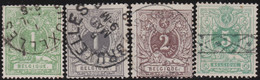 Belgie   .    OBP  .     42/45      .    O   . Gebruikt  .   /   .   Oblitéré - 1869-1888 Lion Couché