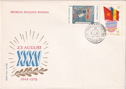 A2759-  XXXV 23 August 1944-1979, Republica Socialista Romania, Bucuresti 1979  FDC - FDC